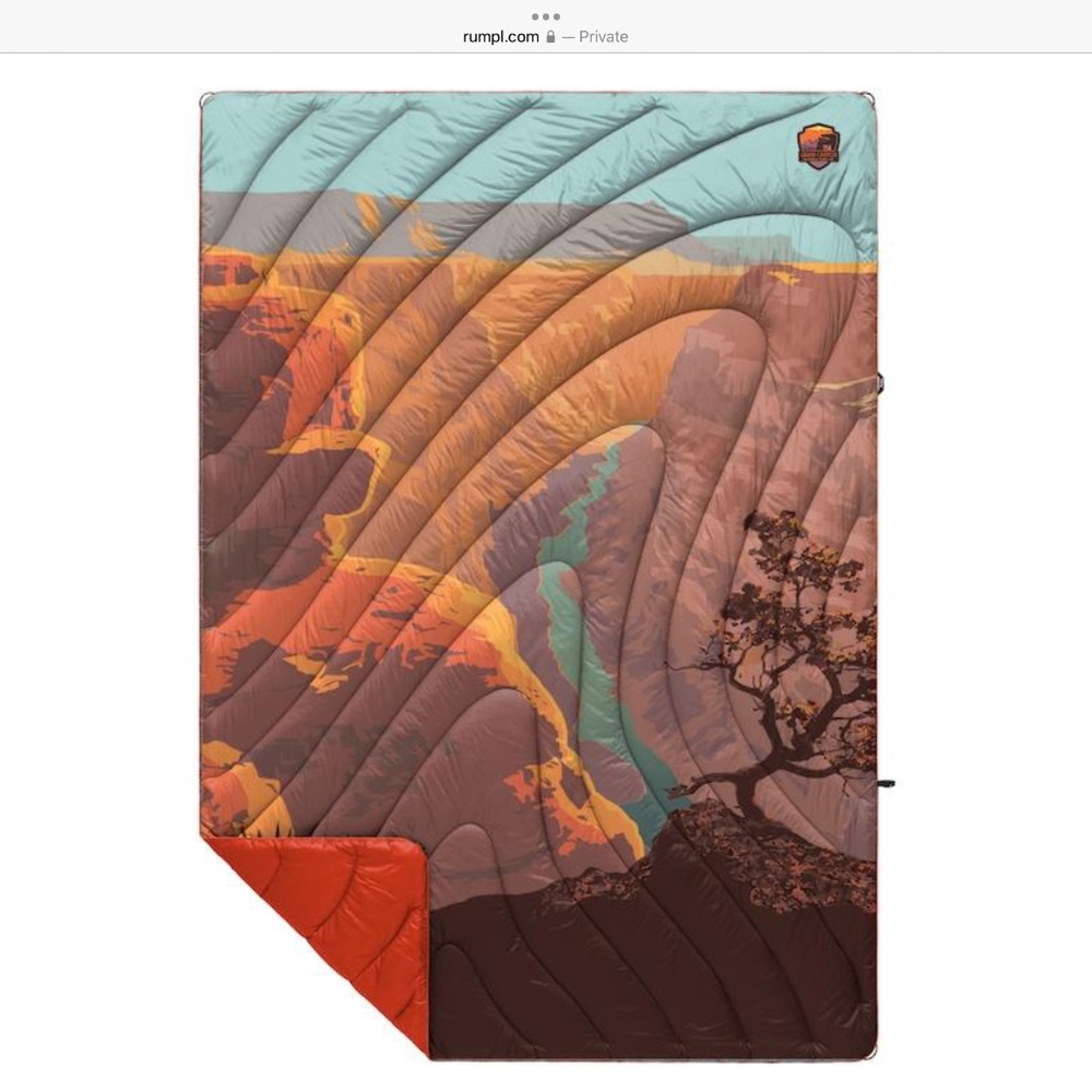 NEW RUMPL puffy blanket Grand Canyon 52 x 75 inches
